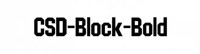 CSD-Block-Bold  Descarca Fonturi Gratis