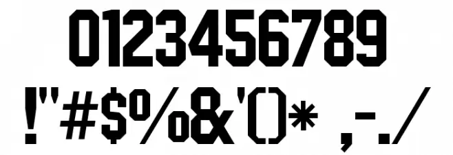 CSD-Block-Bold Font OTHER CHARS