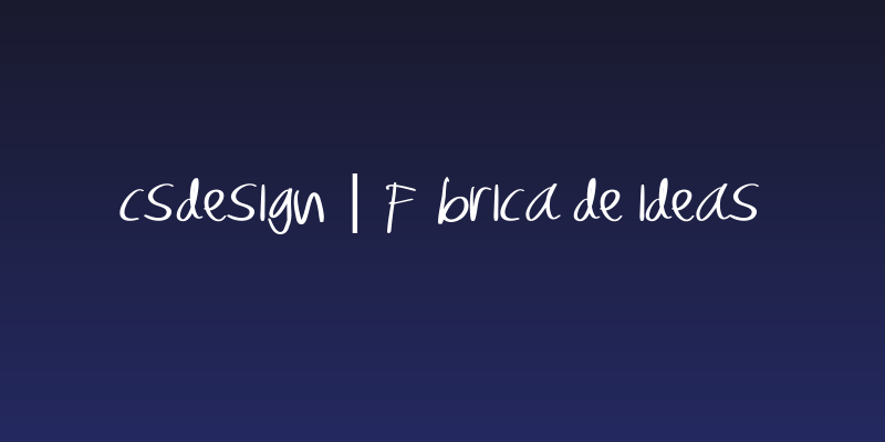 CSDESIGN | Fábrica de ideas Social Header