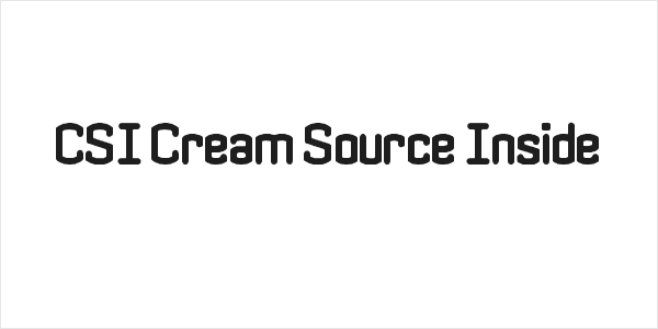 CSI Cream Source Inside Logo