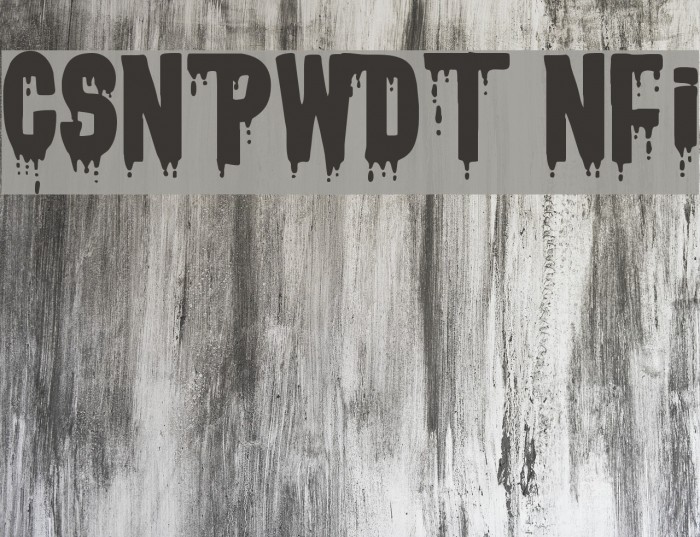 CSNPWDT NFI Font examples