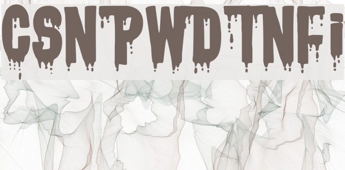 CSNPWDTNFI Font examples