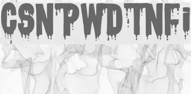 CSNPWDTNFI Font examples