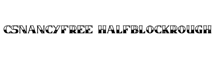 CSNancyFree-HalfblockRough  Frei Schriftart Herunterladen