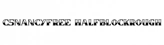 CSNancyFree-HalfblockRough  नि: शुल्क फ़ॉन्ट्स डाउनलोड
