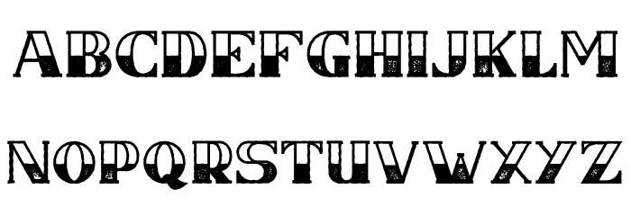 CSNancyFree-HalfblockRough 字体 大写