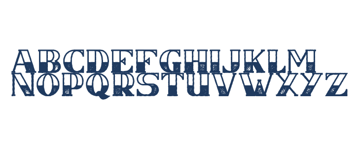 CSNancyFree-HalfblockRough Lowercase