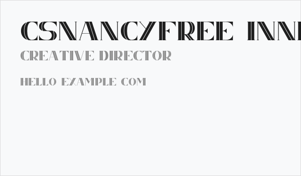 CSNancyFree-Inner Business Card