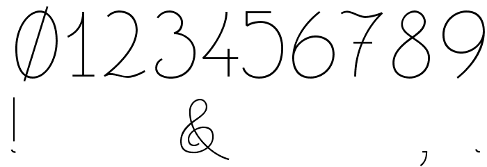 CsemegeDemo Font OTHER CHARS