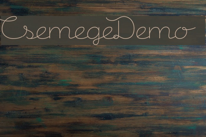 CsemegeDemo Font examples
