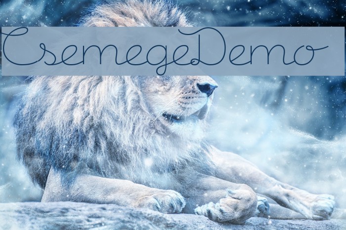 CsemegeDemo Font examples