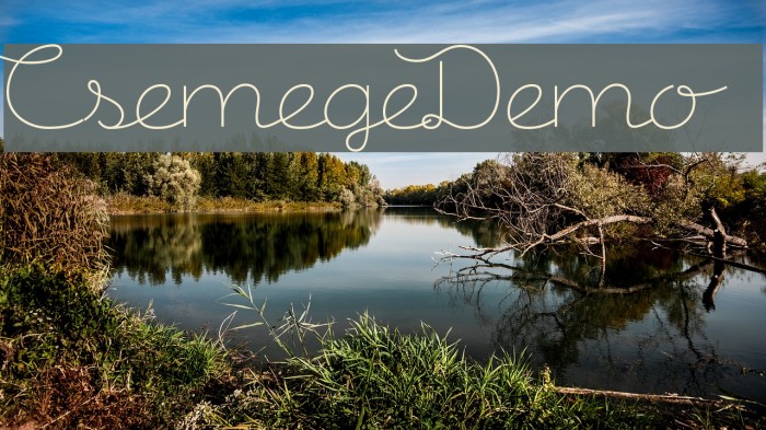CsemegeDemo Font examples
