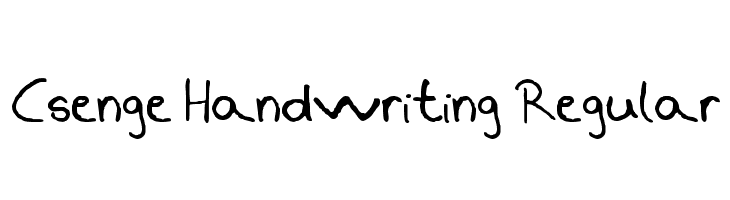 Csenge Handwriting Regular  フリーフォントのダウンロード