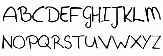 Csenge Handwriting Regular Schriftart Groß