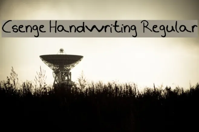 Csenge Handwriting Regular Example 1