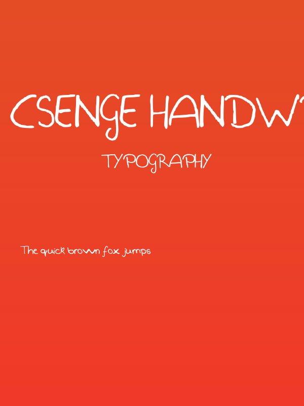 Csenge Handwriting Regular Poster