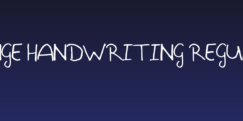 Csenge Handwriting Regular Social Header