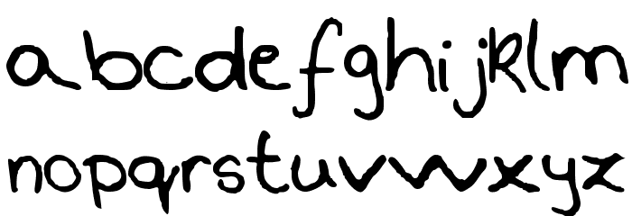 Csenge Handwriting Regular Font LOWERCASE