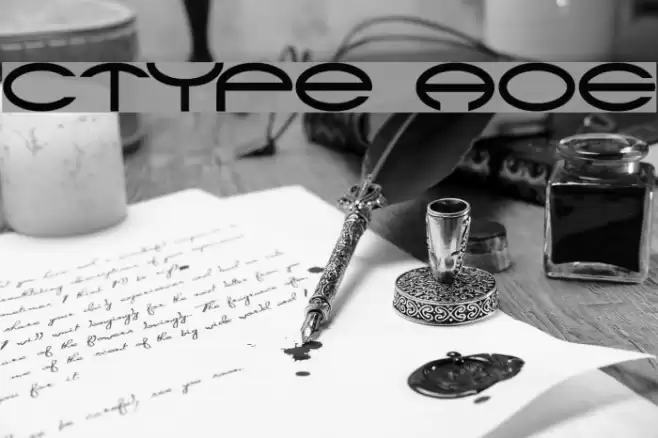 CType AOE フォント examples