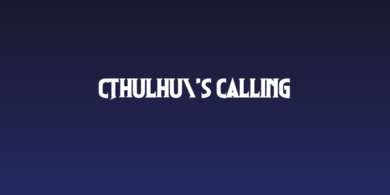 Cthulhu's Calling Social Header