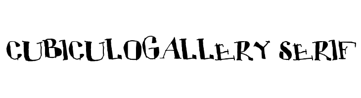 CUBICULOGALLERY SERIF  フリーフォントのダウンロード