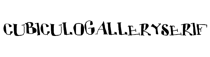 CUBICULOGALLERY SERIF  フリーフォントのダウンロード
