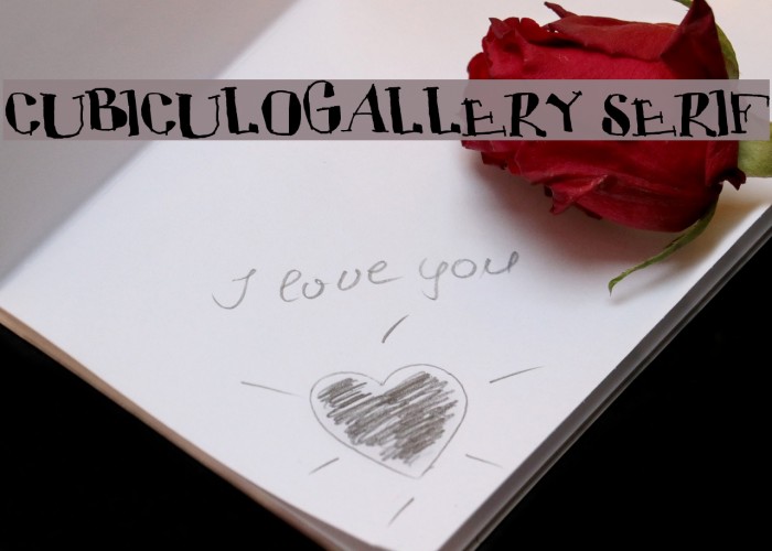 CUBICULOGALLERY SERIF Font examples