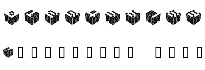 CUBICdot standard Caratteri ALTRI CARATTERI