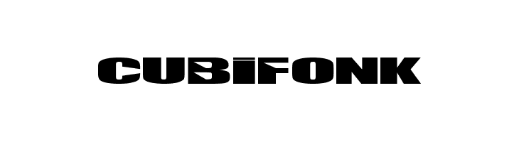 CUBIFONK Font