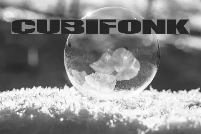 CUBIFONK Font examples