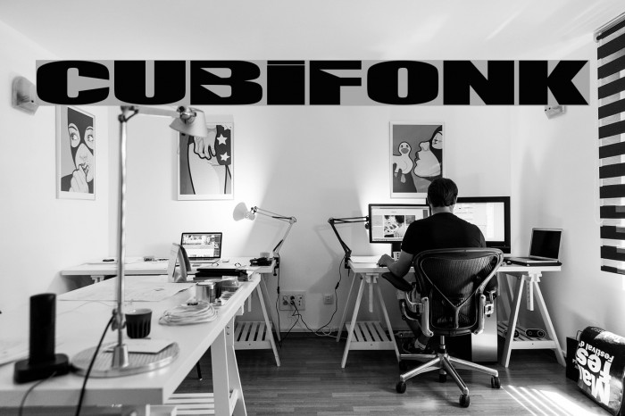 CUBIFONK Font examples