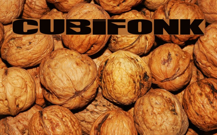 CUBIFONK Font examples