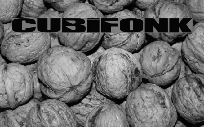 CUBIFONK Font examples