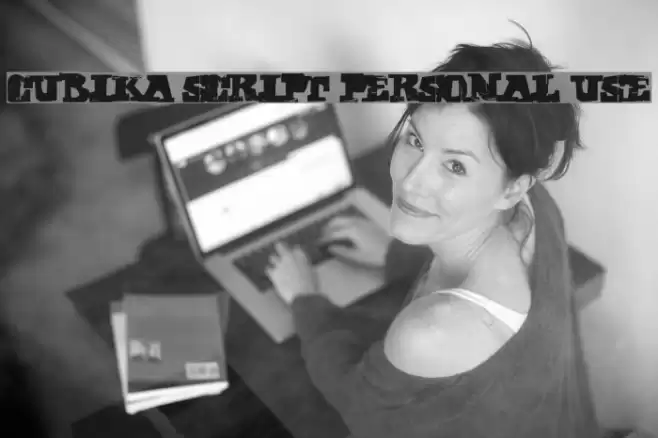 CUBIKA SCRIPT Personal Use Font examples