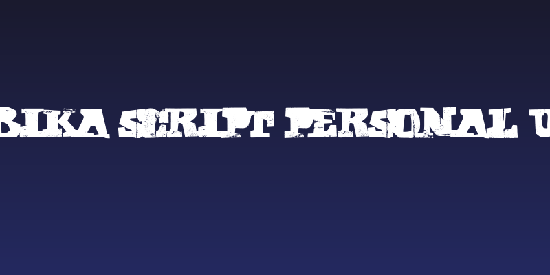 CUBIKA SCRIPT Personal Use Social Header