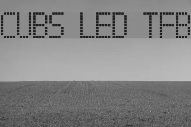 CUBS LED TFB Font examples