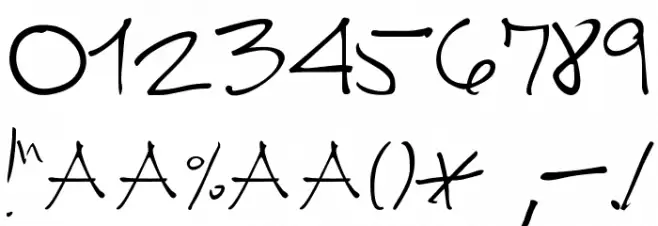 CUERNOMUERTO Font OTHER CHARS