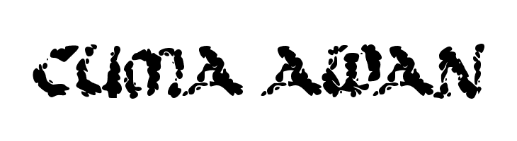 CUMA AWAN  Frei Schriftart Herunterladen