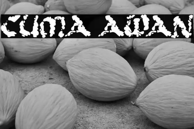 CUMA AWAN Font examples