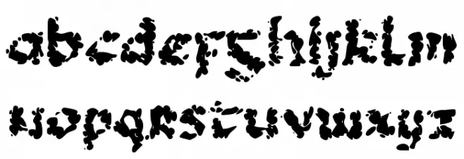 CUMA AWAN Schriftart Kleinbuchstaben