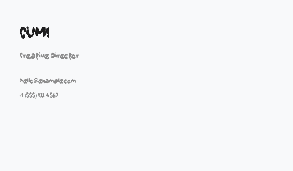 CUMI Business Card