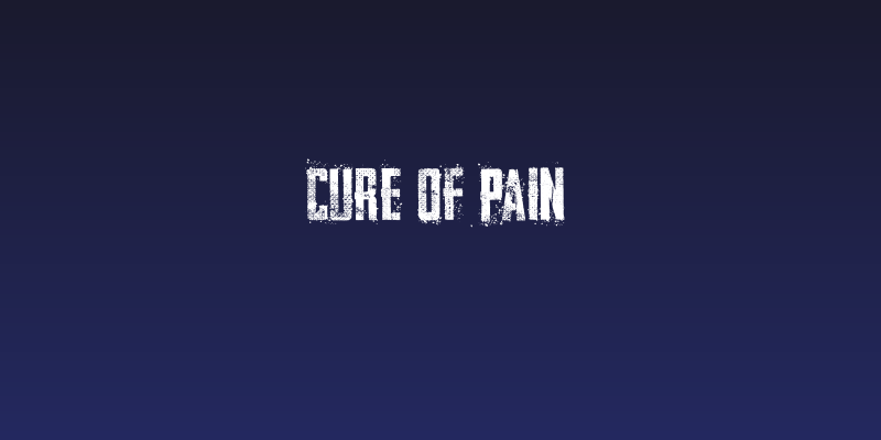 CURE OF PAIN Social Header