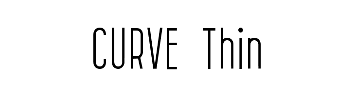 CURVE Thin  Скачать бесплатные шрифты