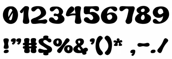 CUTBRAY Font OTHER CHARS