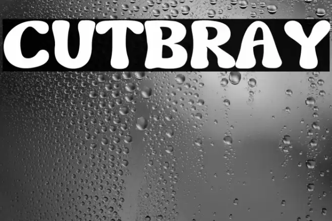 CUTBRAY Font examples