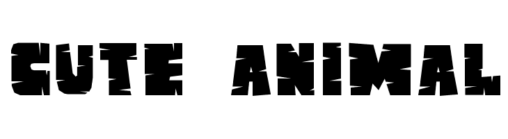 CUTE ANIMAL Font