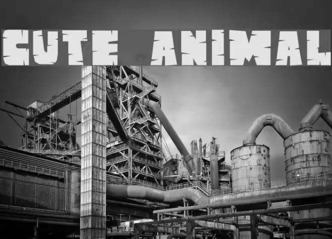 CUTE ANIMAL Font examples