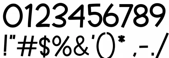 CUTE MIAWW Regular Font OTHER CHARS