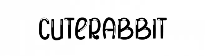 CUTE RABBIT  Fuentes Gratis Descargar