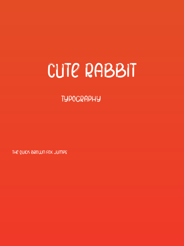 CUTE RABBIT Poster